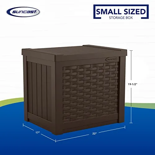 22 Gallon Small Resin Storage Seat, Java, SSW600J