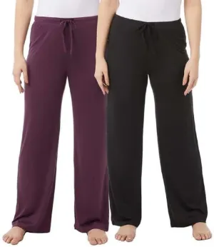 32 Degrees Cool Women's 2 Pack Soft Sleep Lounge Pants