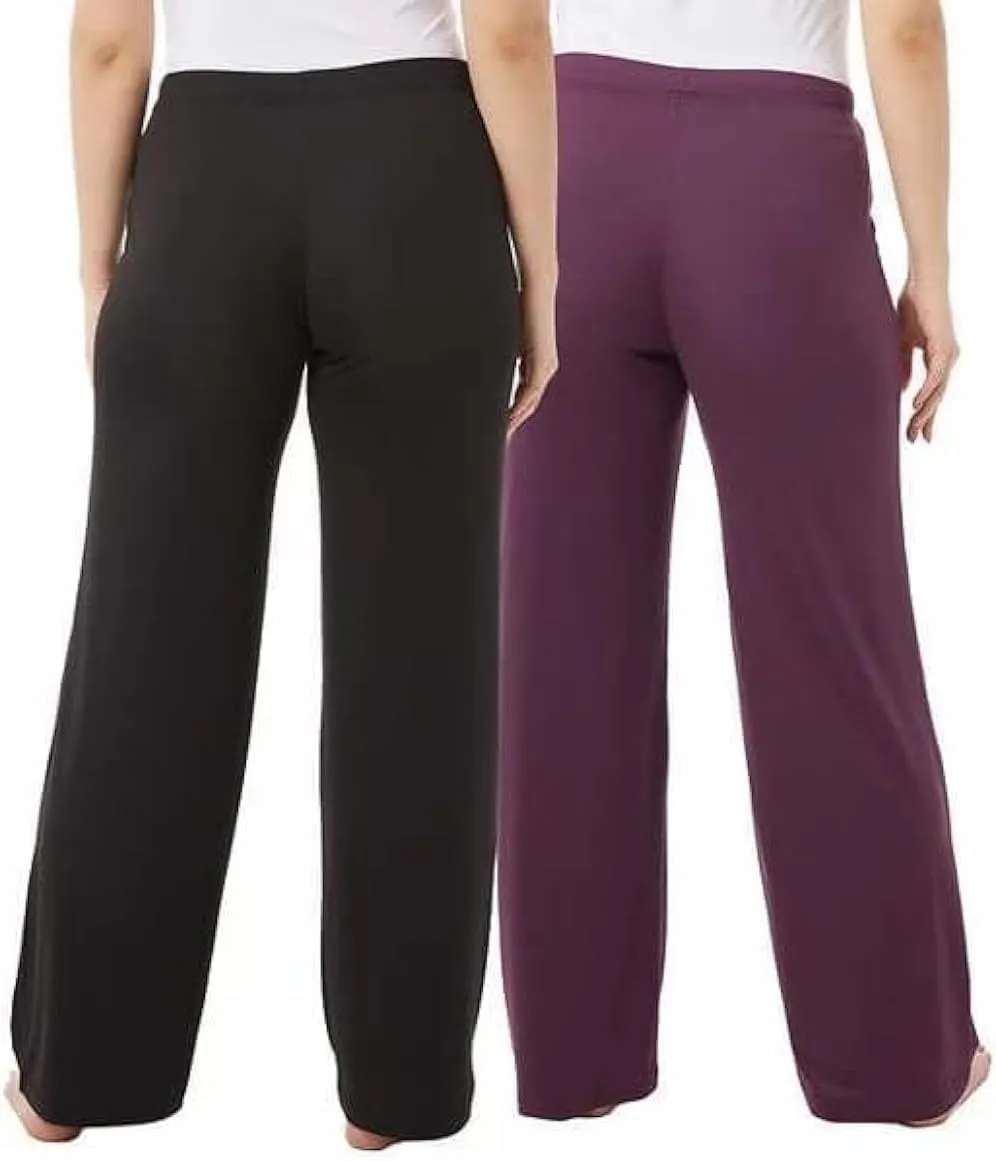 32 Degrees Cool Women's 2 Pack Soft Sleep Lounge Pants