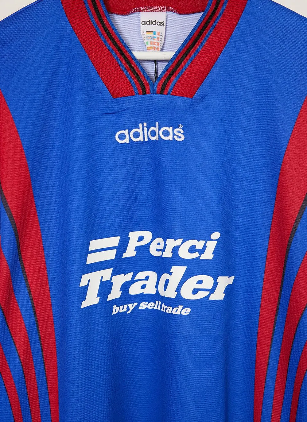 90s Adidas Shirt #9 | Percival x Classic Football Shirts | Blue