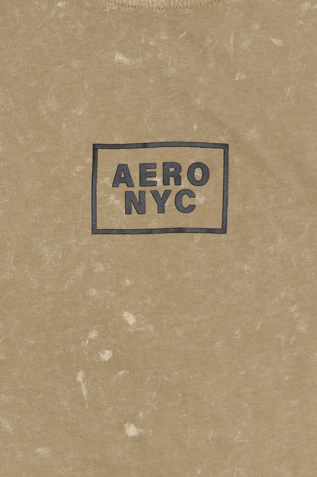 AERO NYC Box Graphic HD Print Acid Wash Tee
