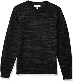 Amazon Brand - Goodthreads Men's Soft Cotton Crewneck Summer Sweater, Black, X-Large
