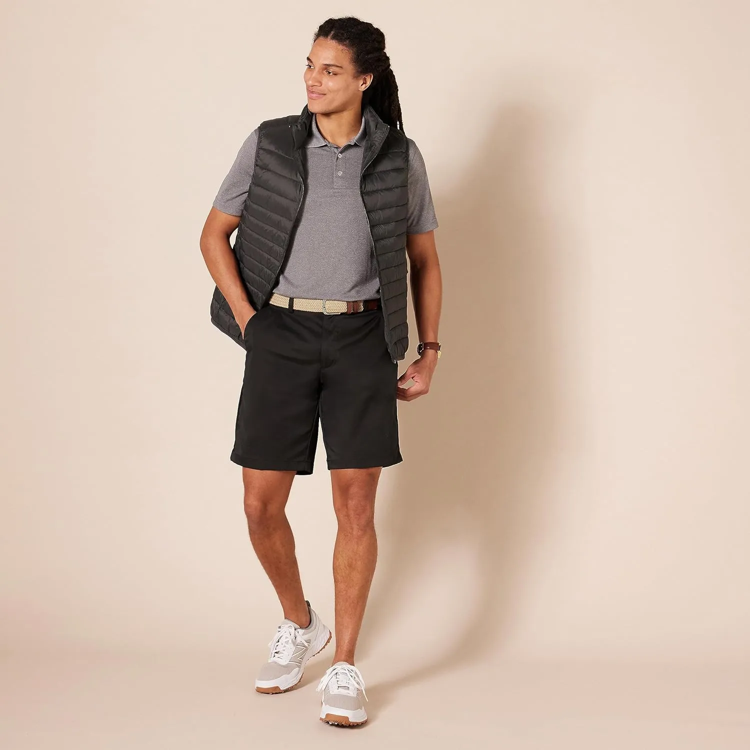 Amazon Essentials Men's Classic-Fit Stretch Golf Short (Available in Big & Tall)