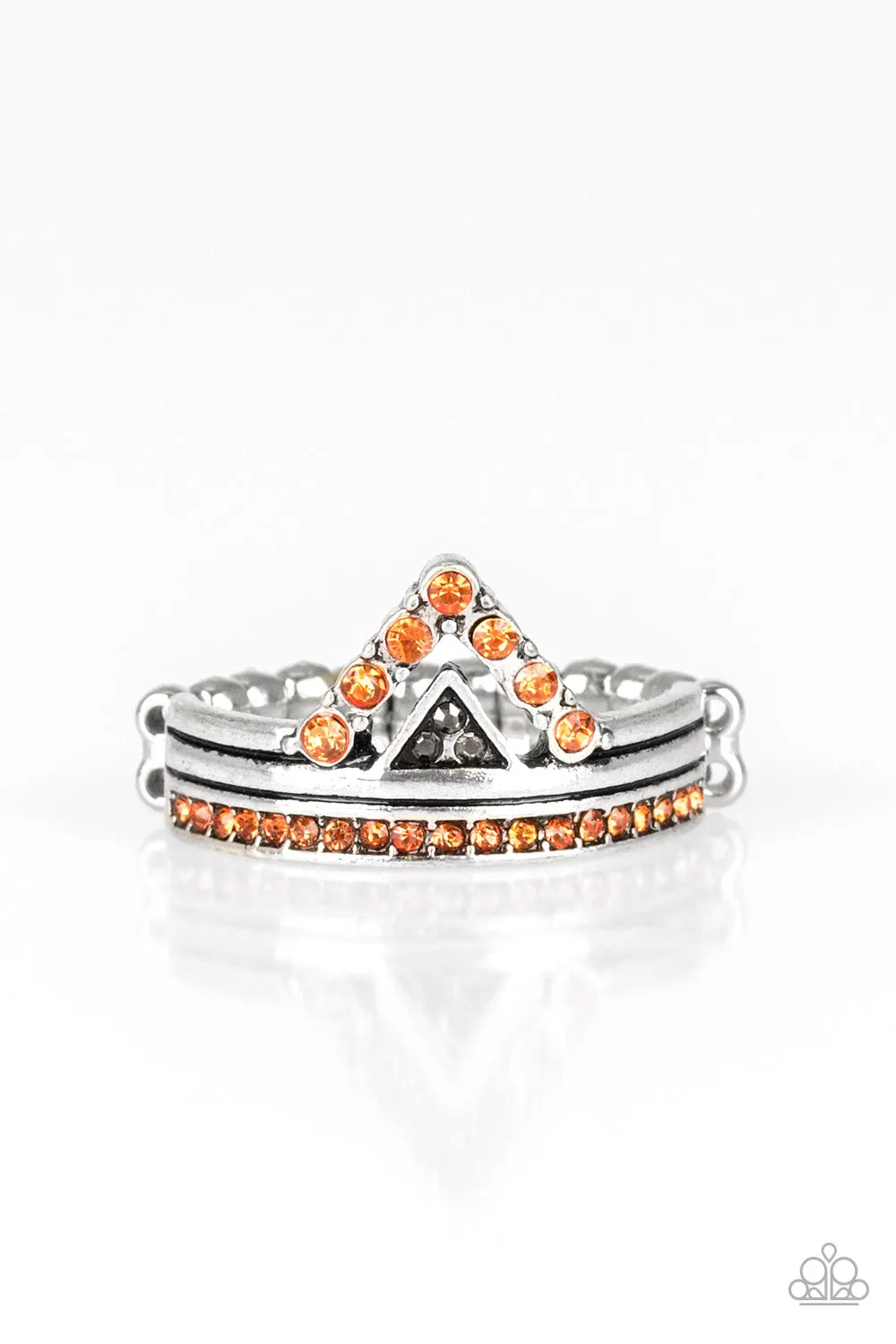 Base Over Apex - Orange Ring - Paparazzi Accessories