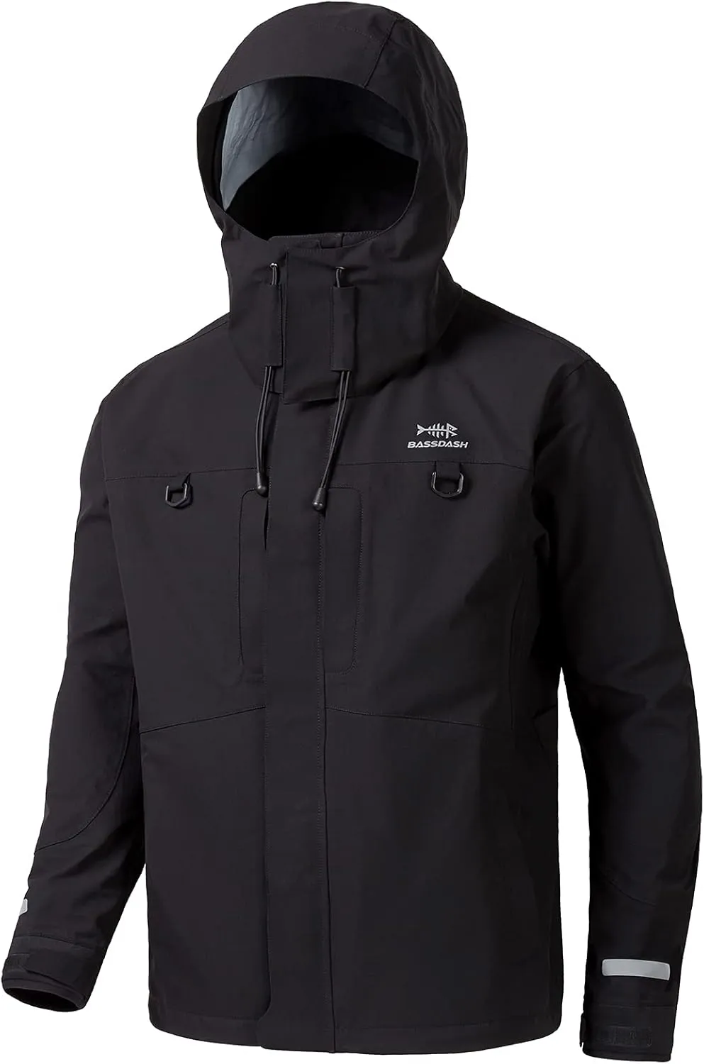 BASSDASH Valor Waterproof Fishing Jackets for Men Women Breathable Windproof Rain Jacket