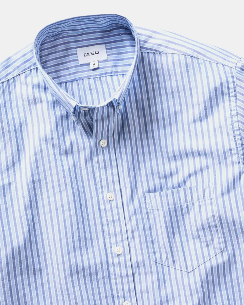 Blue Stripe Italian Cotton Shirt