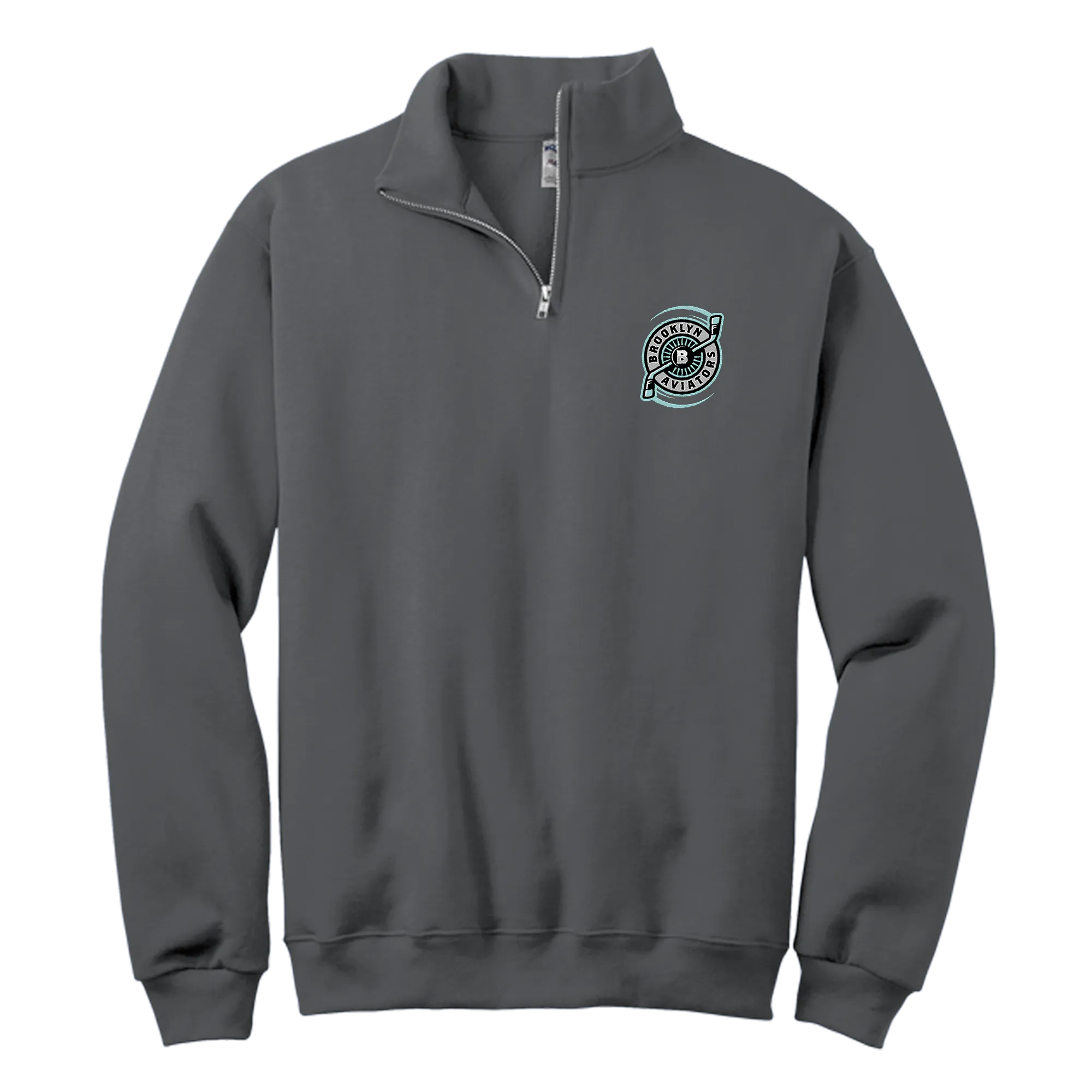 Brooklyn Aviators NuBlend 1/4-Zip Cadet Collar Sweatshirt