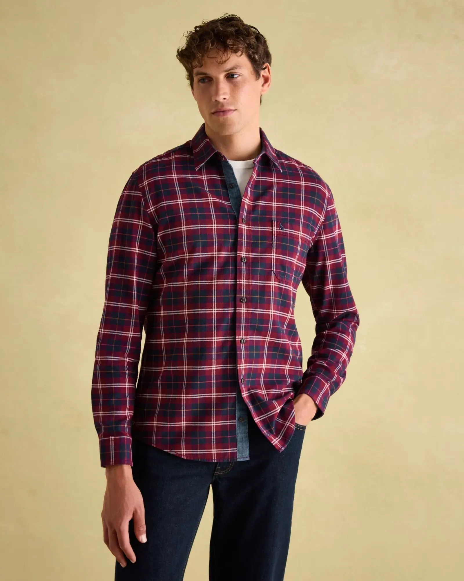 Buchanan Red Soft Brushed Cotton Check Shirt