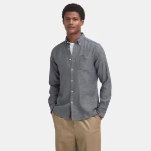 Buckley Tailored Long-Sleeved Shirt (Grey Marl)