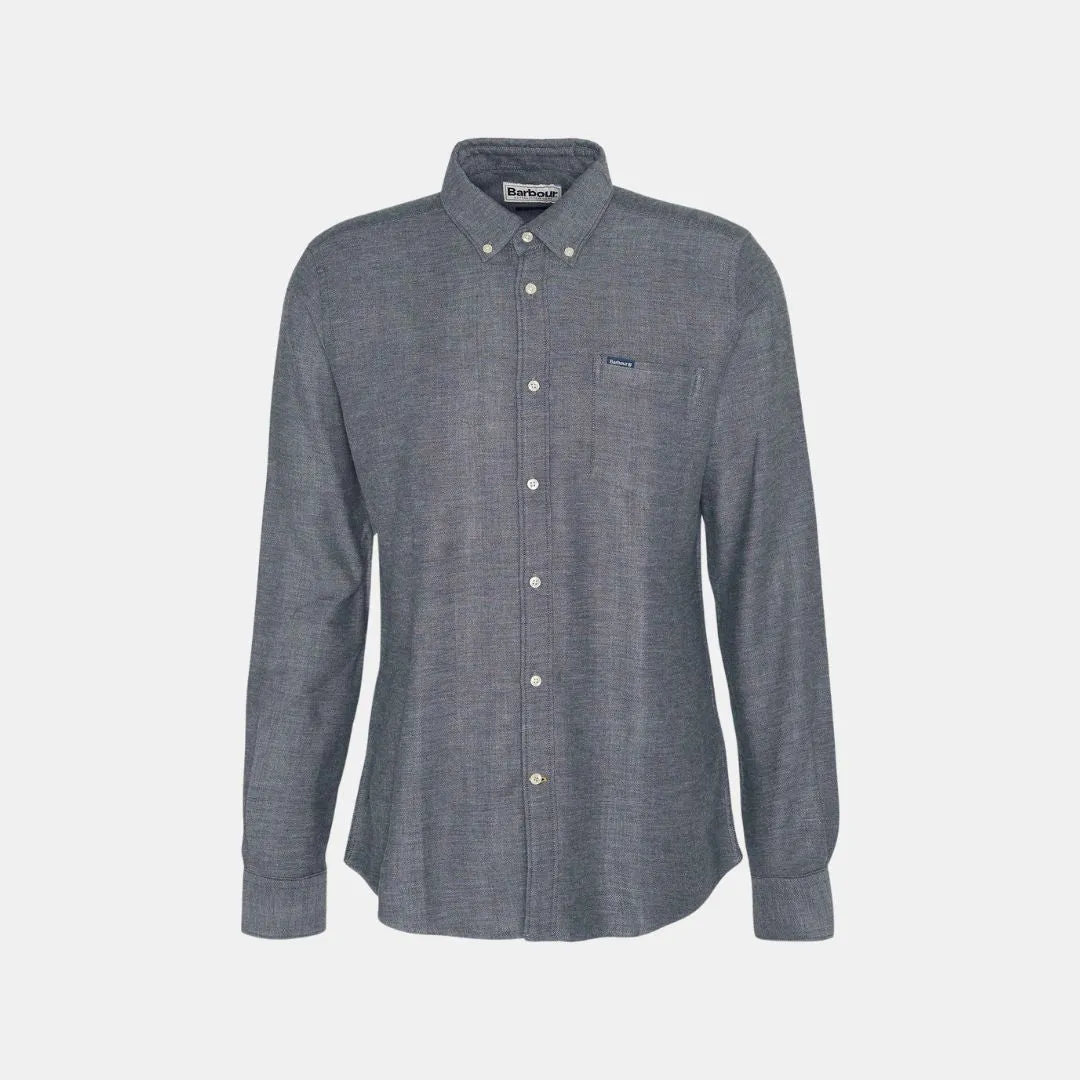 Buckley Tailored Long-Sleeved Shirt (Grey Marl)