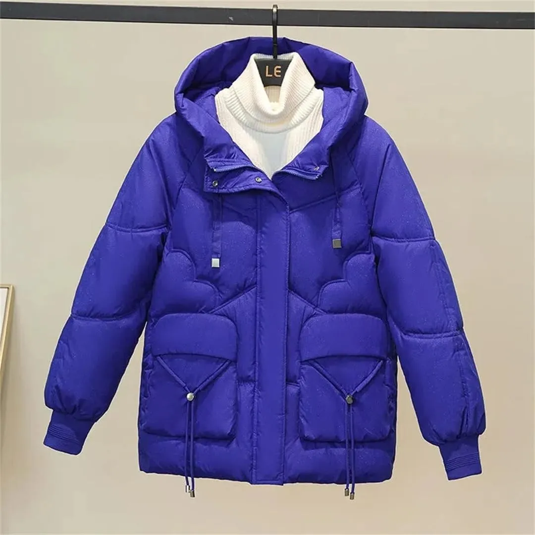 Down Cotton Female Korean Version Outerwear Loose Cotton Coat Winter Thicken Keep Warm Padded Jacket
