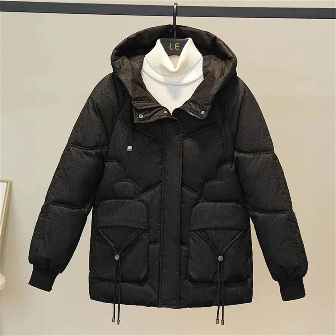 Down Cotton Female Korean Version Outerwear Loose Cotton Coat Winter Thicken Keep Warm Padded Jacket