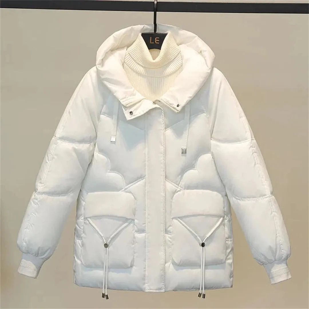 Down Cotton Female Korean Version Outerwear Loose Cotton Coat Winter Thicken Keep Warm Padded Jacket