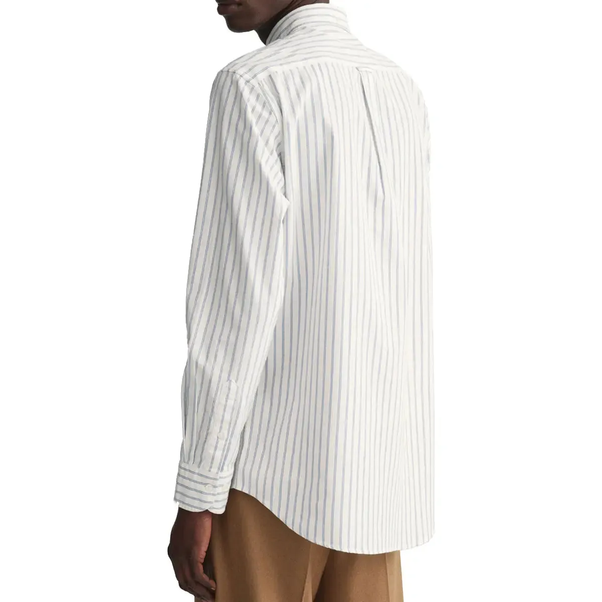 Eggshell Regular Fit Light Oxford Stripe Shirt