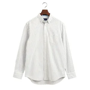 Eggshell Regular Fit Light Oxford Stripe Shirt