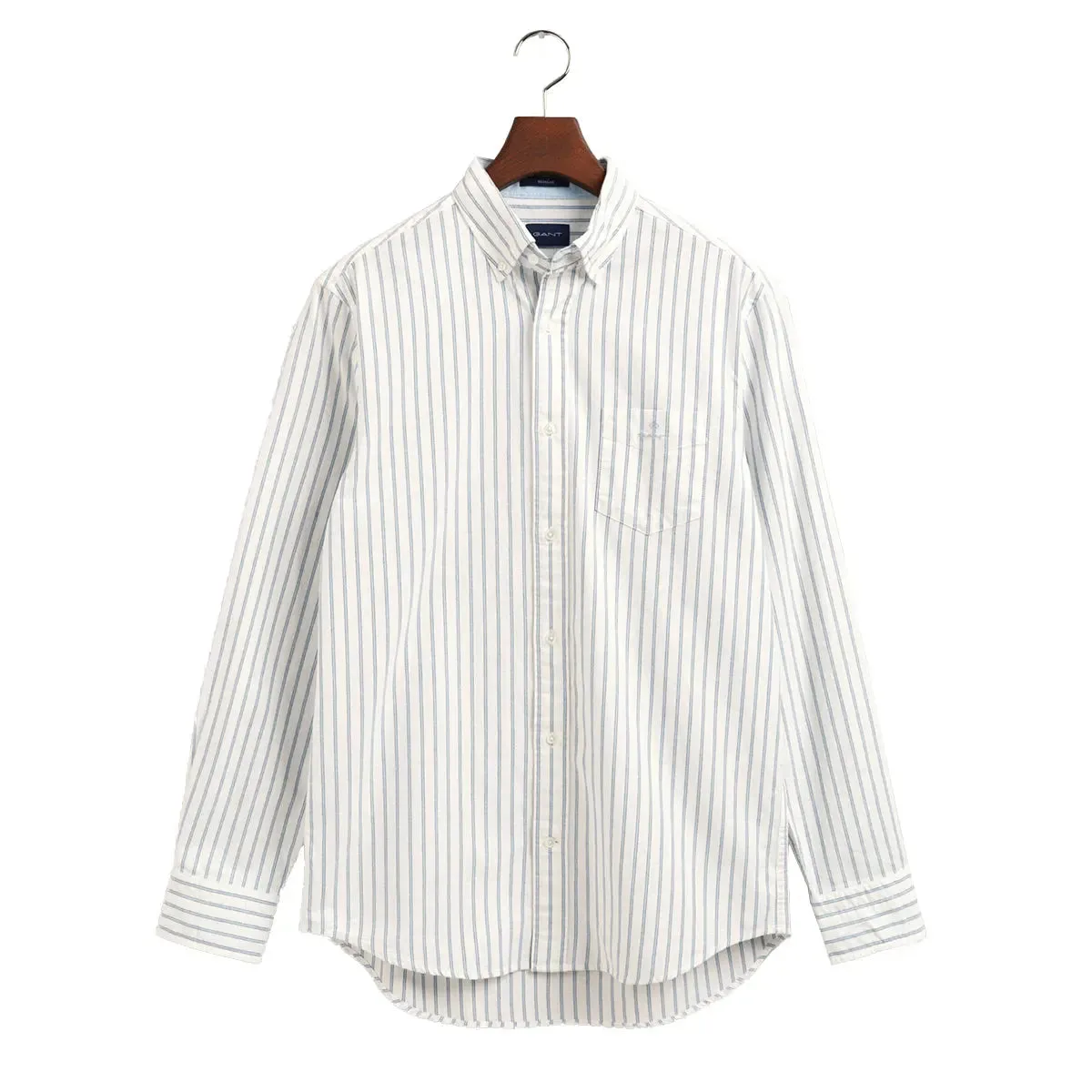 Eggshell Regular Fit Light Oxford Stripe Shirt
