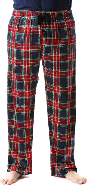 #followme Ultra Soft Fleece Men's Plaid Pajama Pants with Pockets