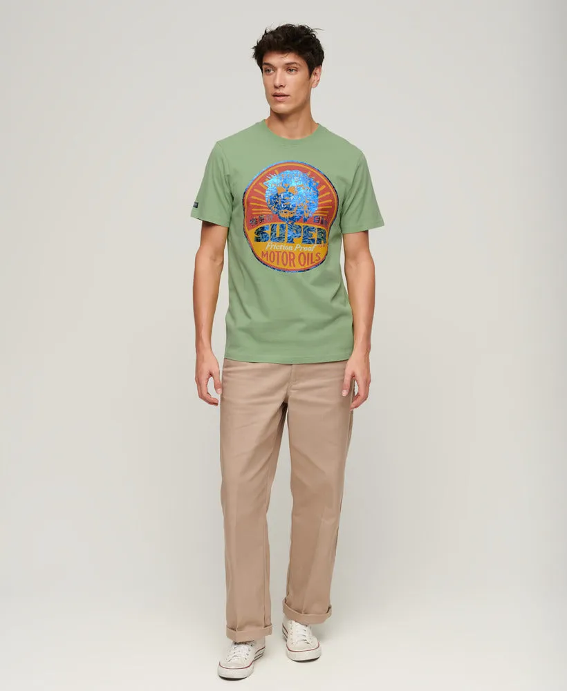 Gasoline Workwear T-Shirt - Soft Green