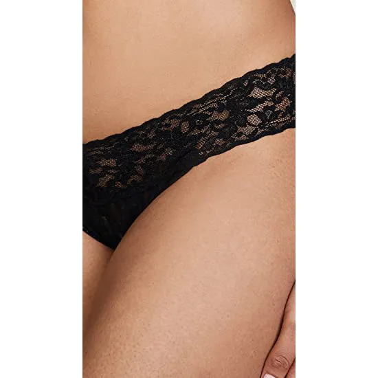 Hanky Panky Women's High-Quality Comfortable V-kini Panty, Black, XL - 482374-BLAC-XL