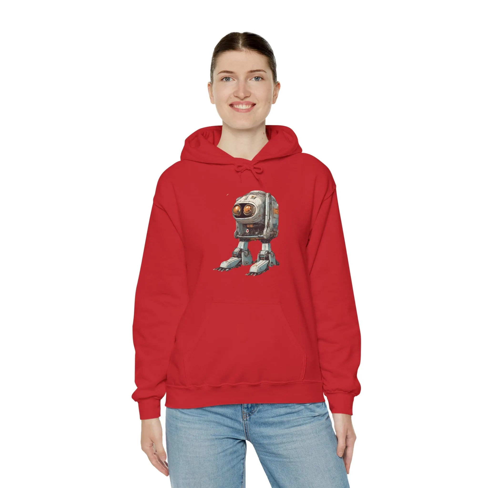 Hello Rusty Robot Spaceart Sci-Fi Hoodie