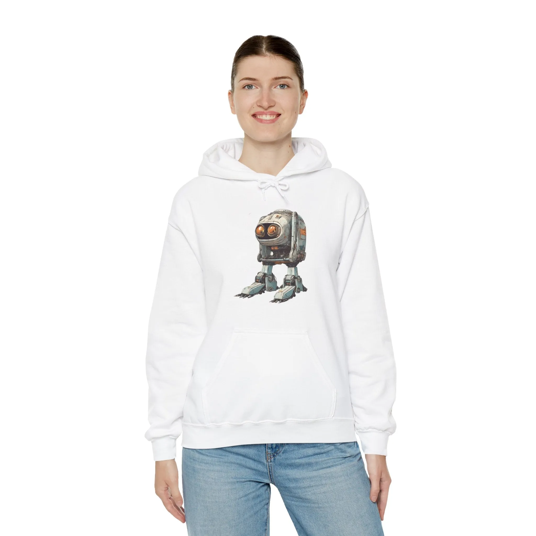 Hello Rusty Robot Spaceart Sci-Fi Hoodie