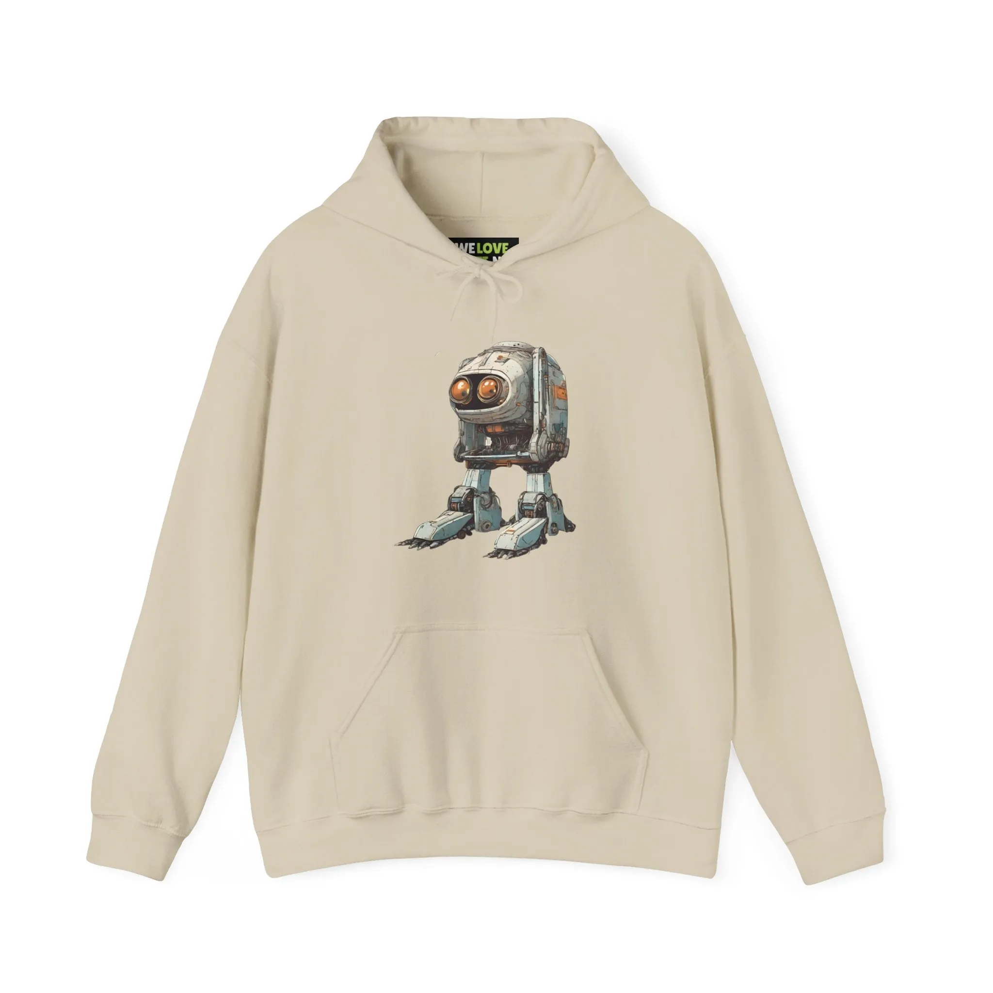 Hello Rusty Robot Spaceart Sci-Fi Hoodie