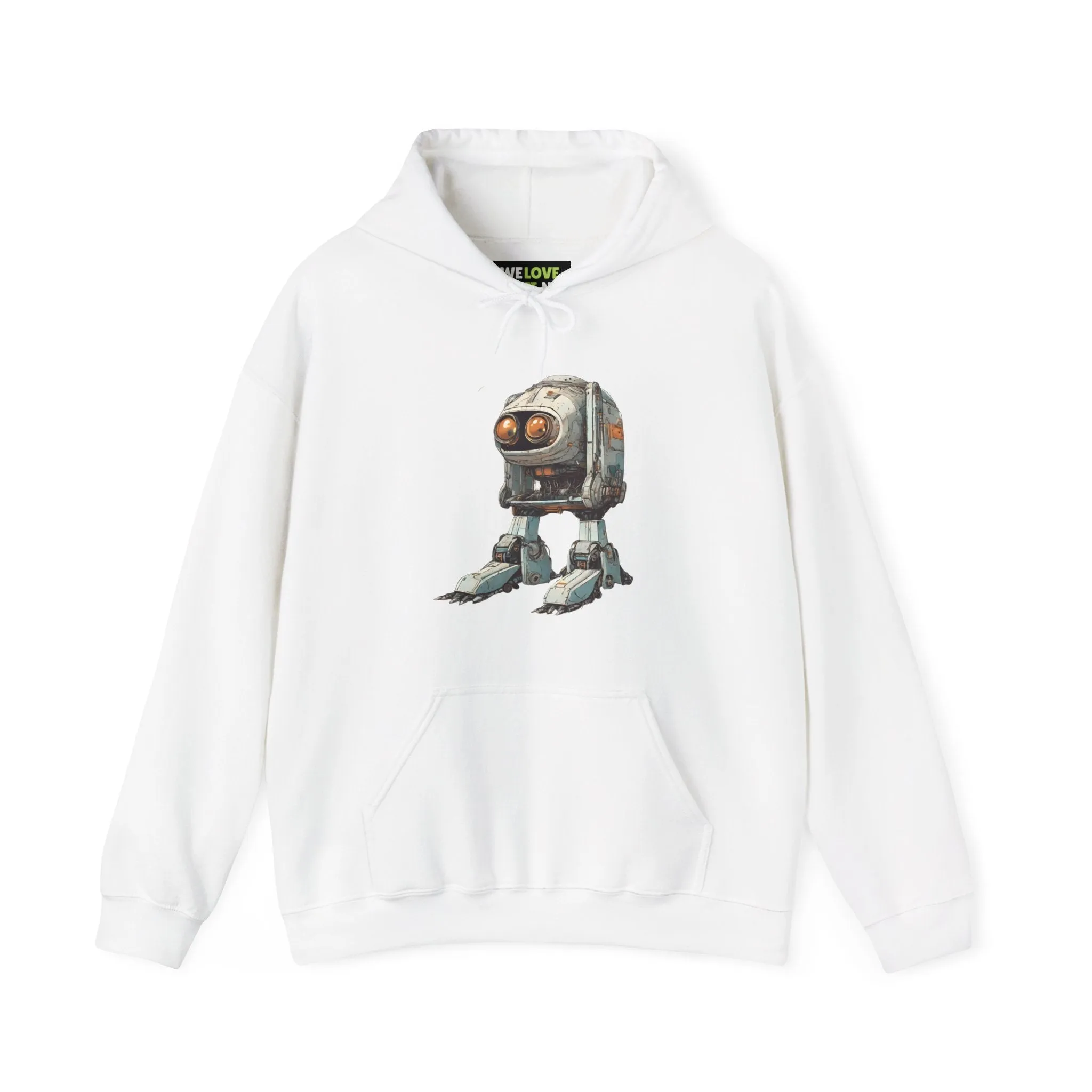 Hello Rusty Robot Spaceart Sci-Fi Hoodie