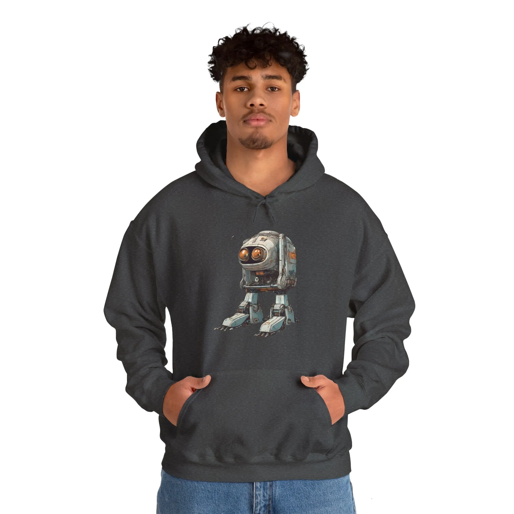 Hello Rusty Robot Spaceart Sci-Fi Hoodie