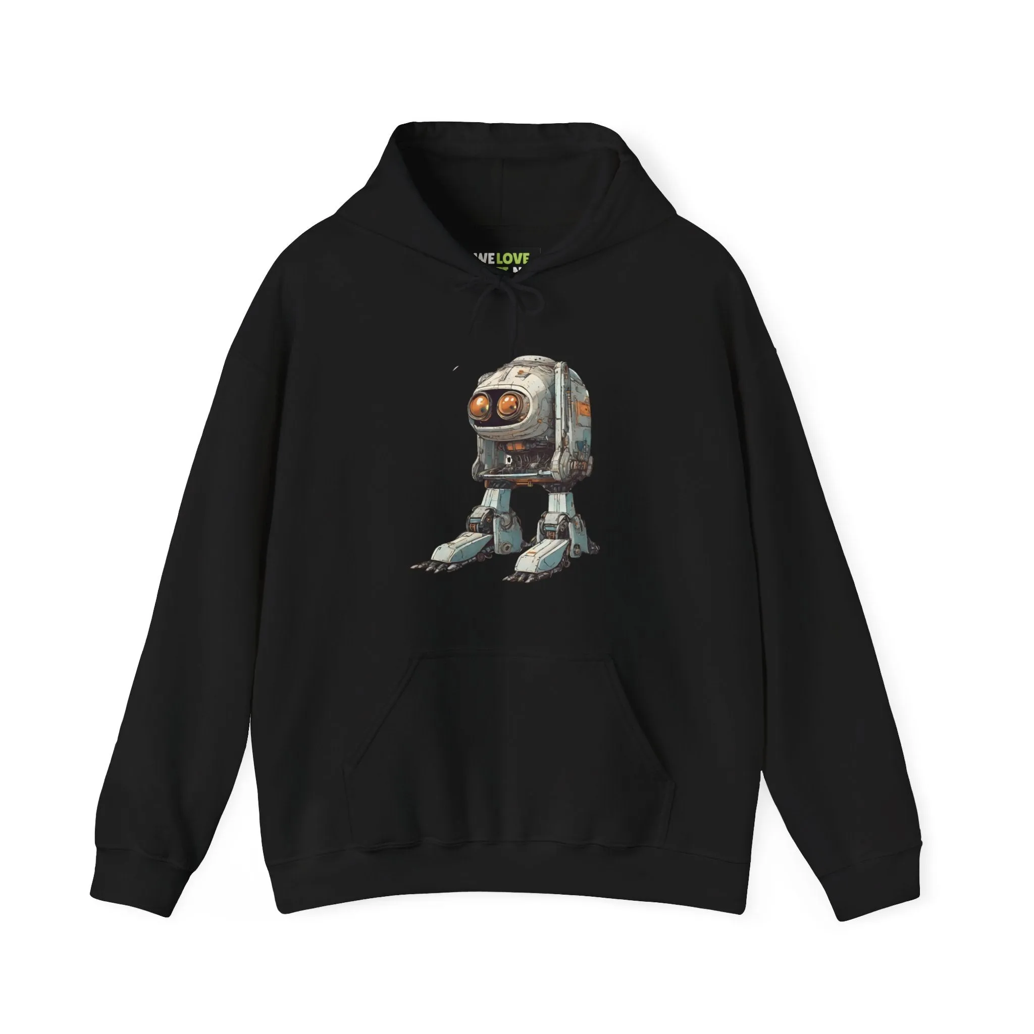 Hello Rusty Robot Spaceart Sci-Fi Hoodie