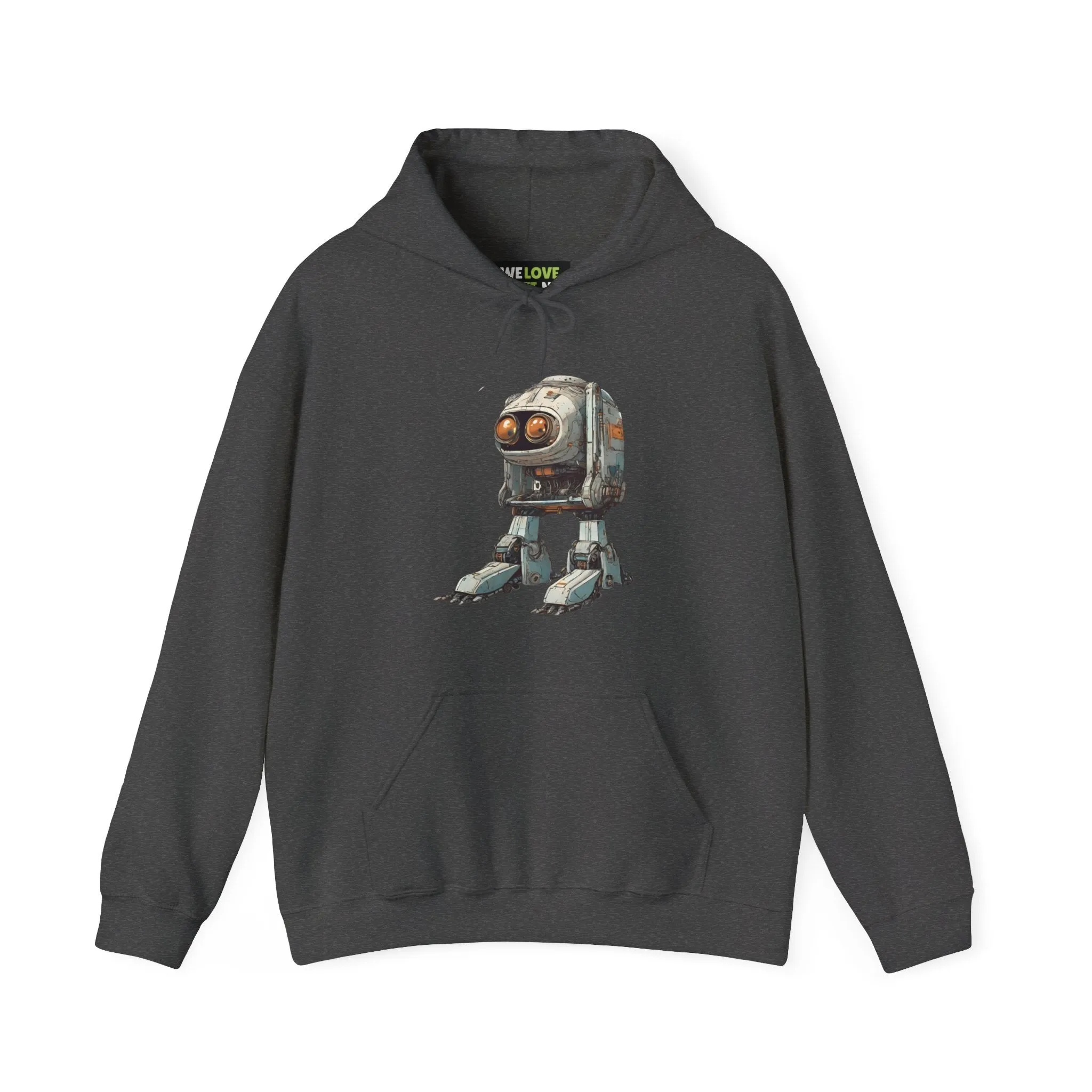 Hello Rusty Robot Spaceart Sci-Fi Hoodie