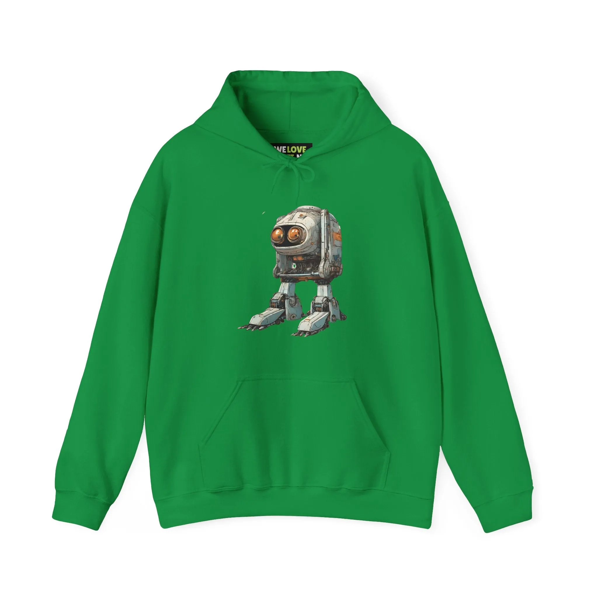 Hello Rusty Robot Spaceart Sci-Fi Hoodie