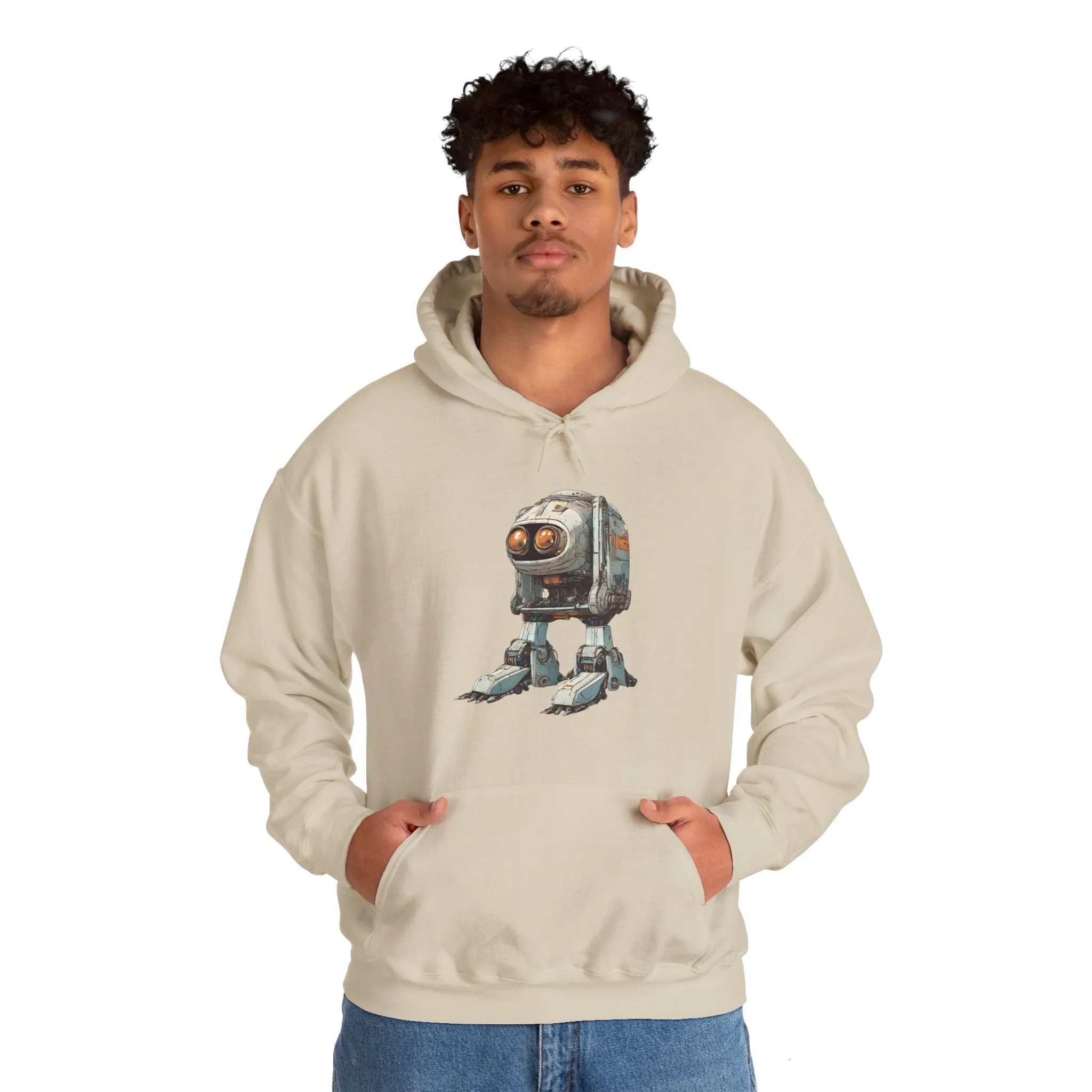 Hello Rusty Robot Spaceart Sci-Fi Hoodie