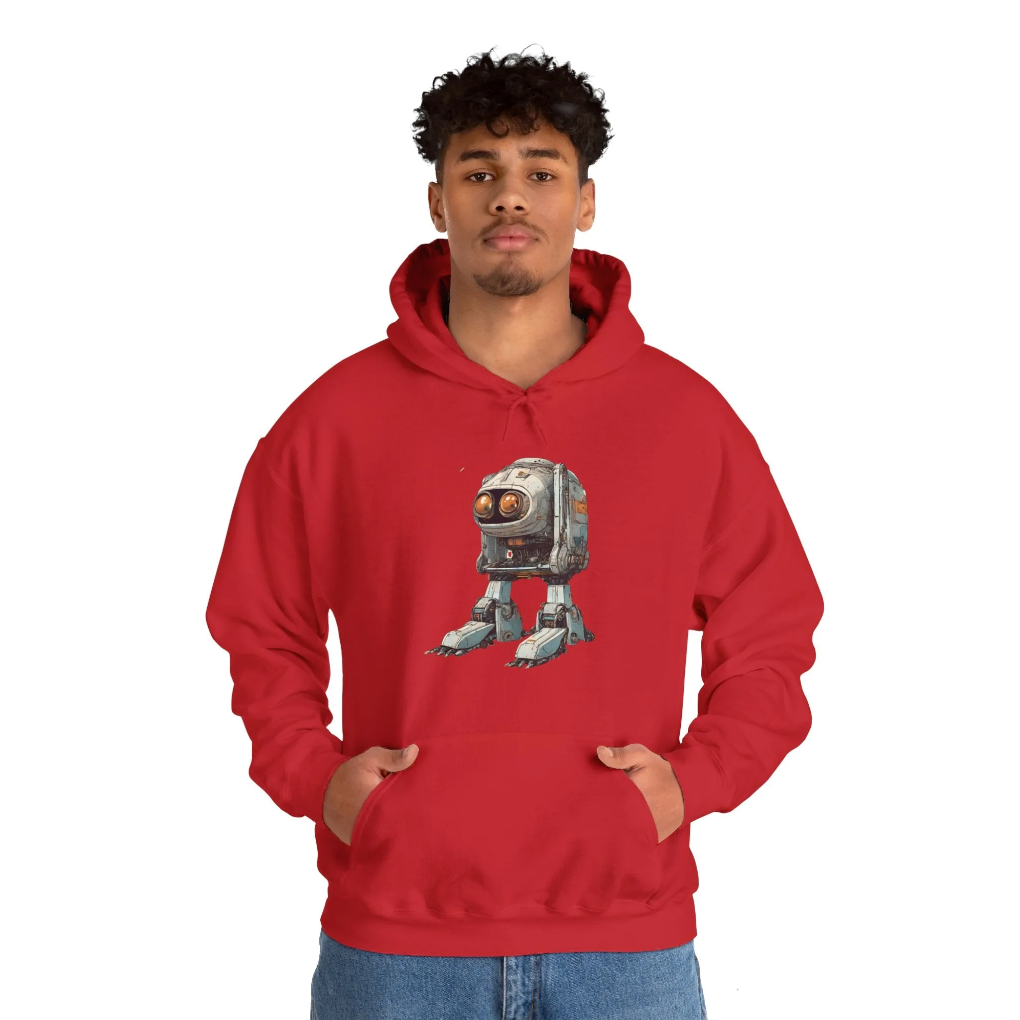Hello Rusty Robot Spaceart Sci-Fi Hoodie