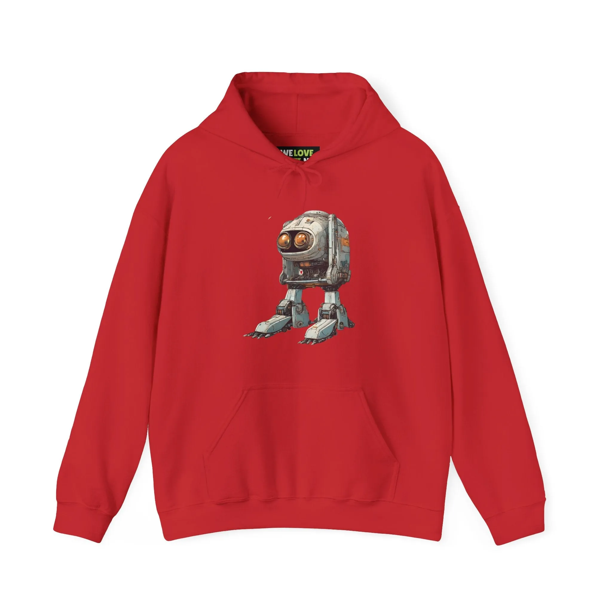 Hello Rusty Robot Spaceart Sci-Fi Hoodie