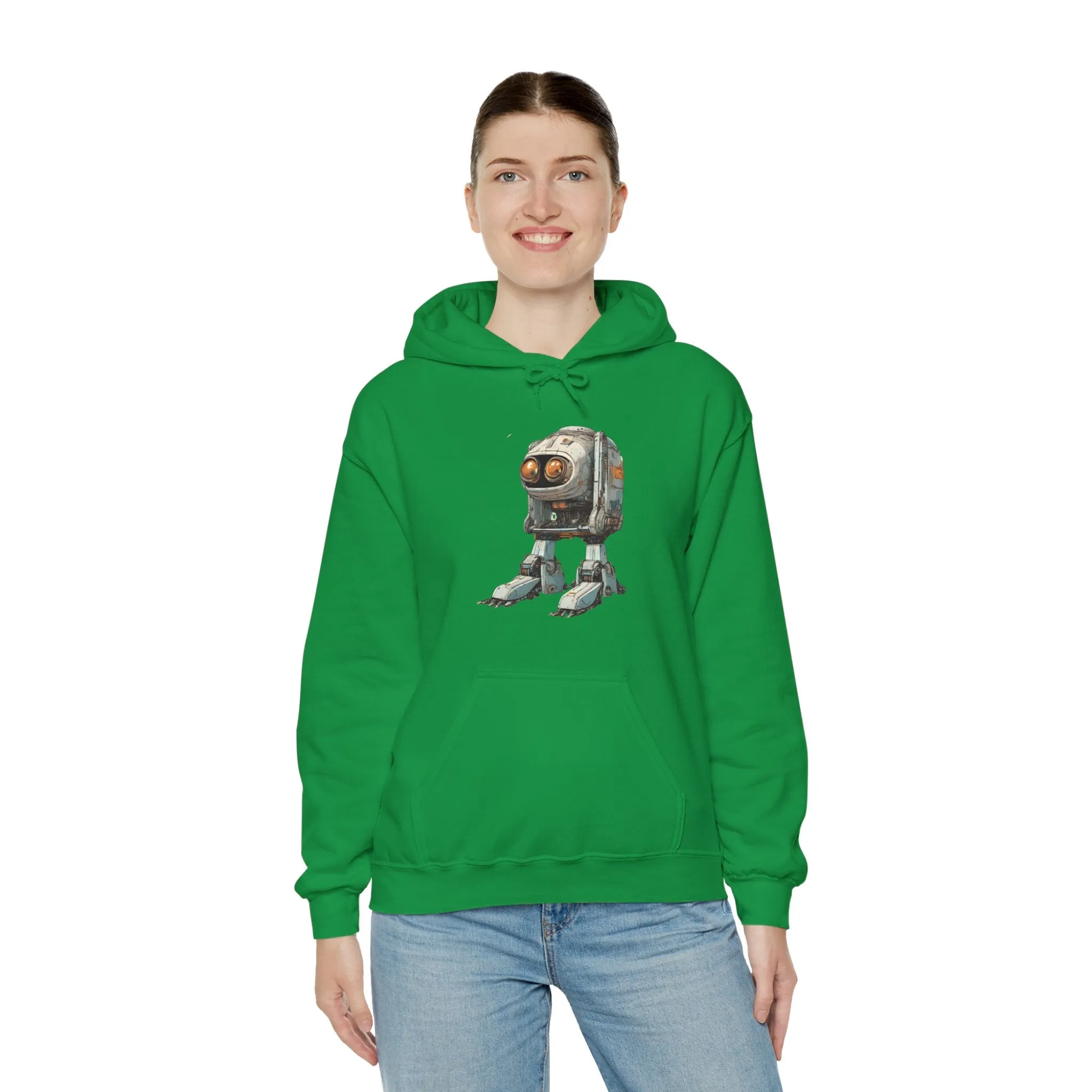 Hello Rusty Robot Spaceart Sci-Fi Hoodie