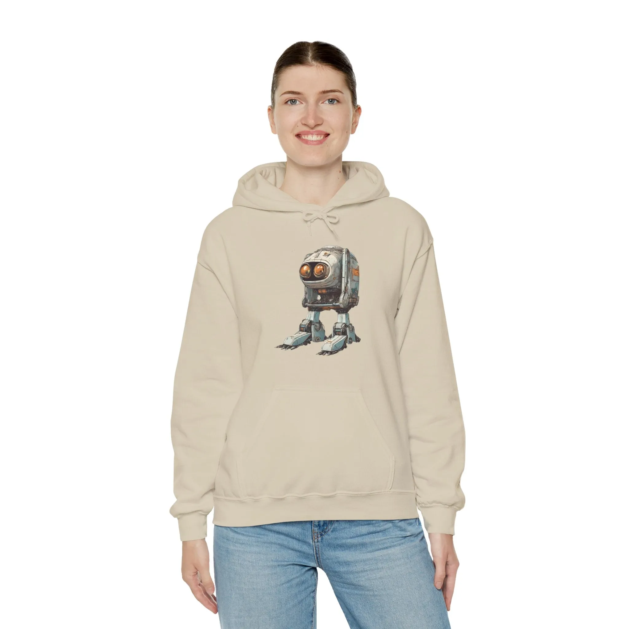 Hello Rusty Robot Spaceart Sci-Fi Hoodie