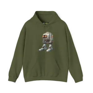 Hello Rusty Robot Spaceart Sci-Fi Hoodie