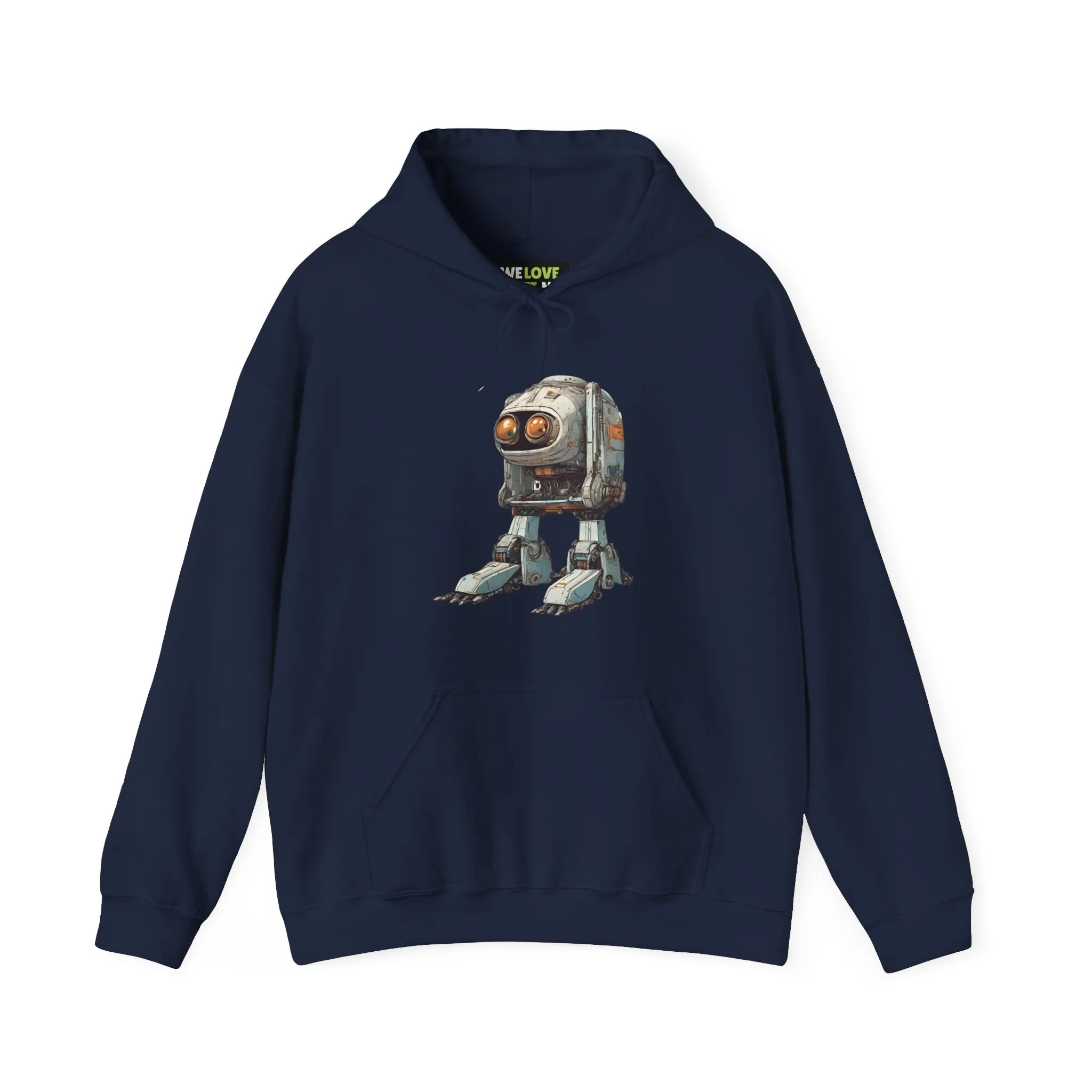 Hello Rusty Robot Spaceart Sci-Fi Hoodie