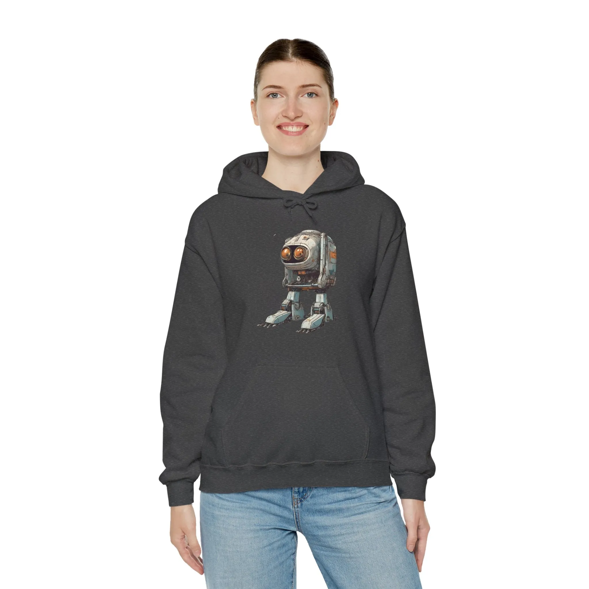 Hello Rusty Robot Spaceart Sci-Fi Hoodie