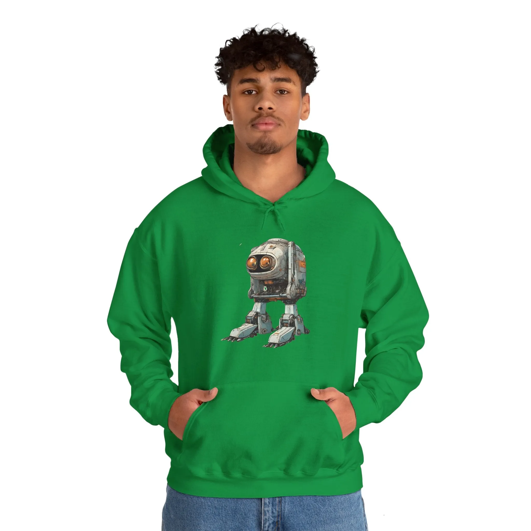 Hello Rusty Robot Spaceart Sci-Fi Hoodie