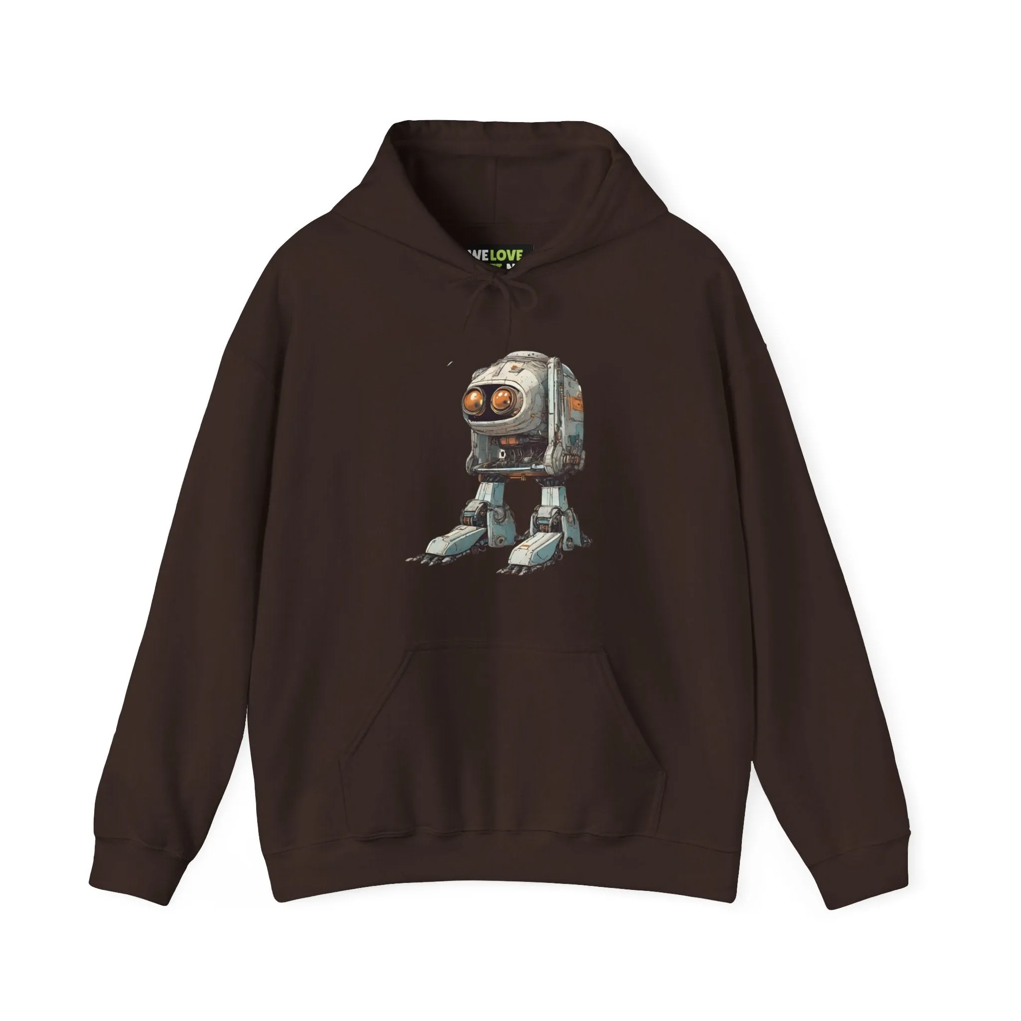 Hello Rusty Robot Spaceart Sci-Fi Hoodie