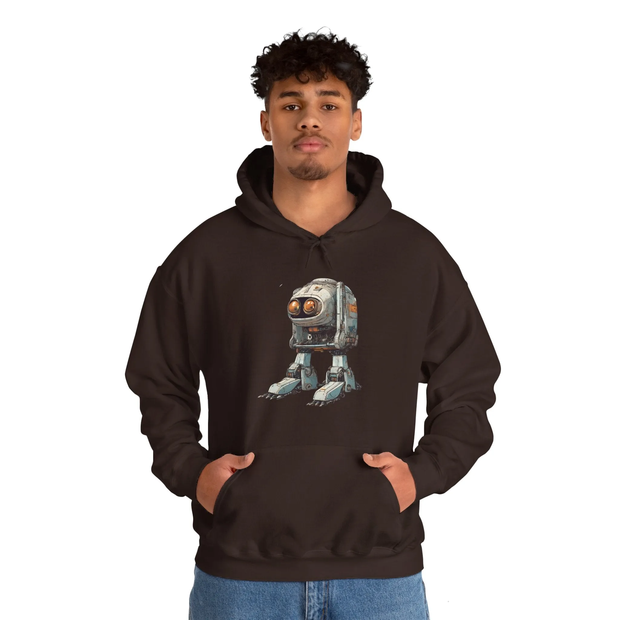 Hello Rusty Robot Spaceart Sci-Fi Hoodie