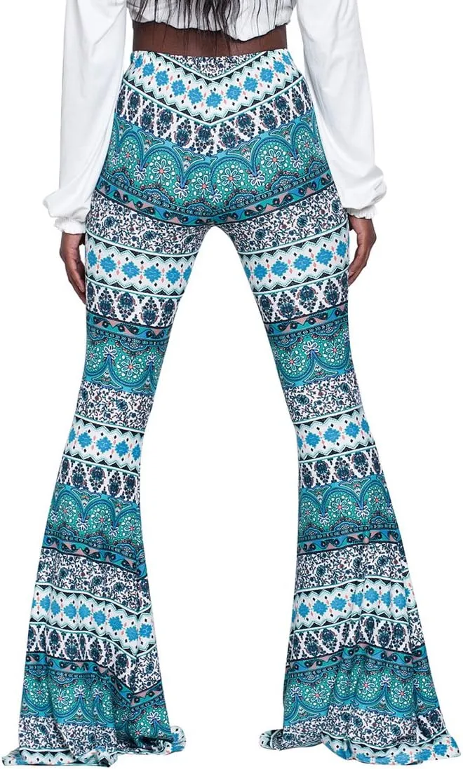 Herose Tall Ladies Soft Flared Leggings Pants Floor Length S-2XL