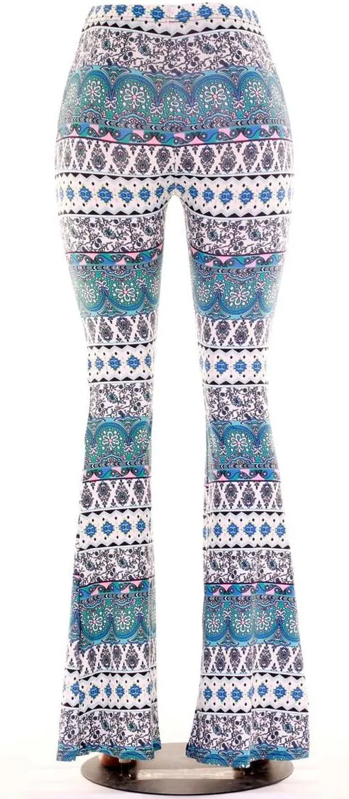 Herose Tall Ladies Soft Flared Leggings Pants Floor Length S-2XL