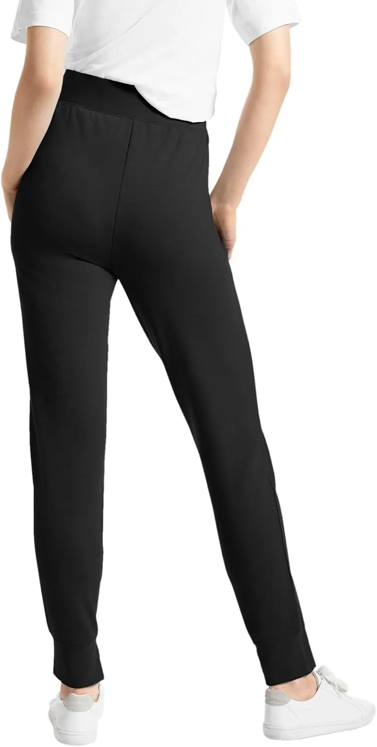 HUE Women's Super Soft Hi-Rise French Terry Jogger Pants with Pockets