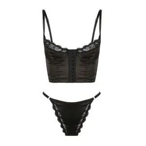 Isalina – Cropped corset – Lingerie set