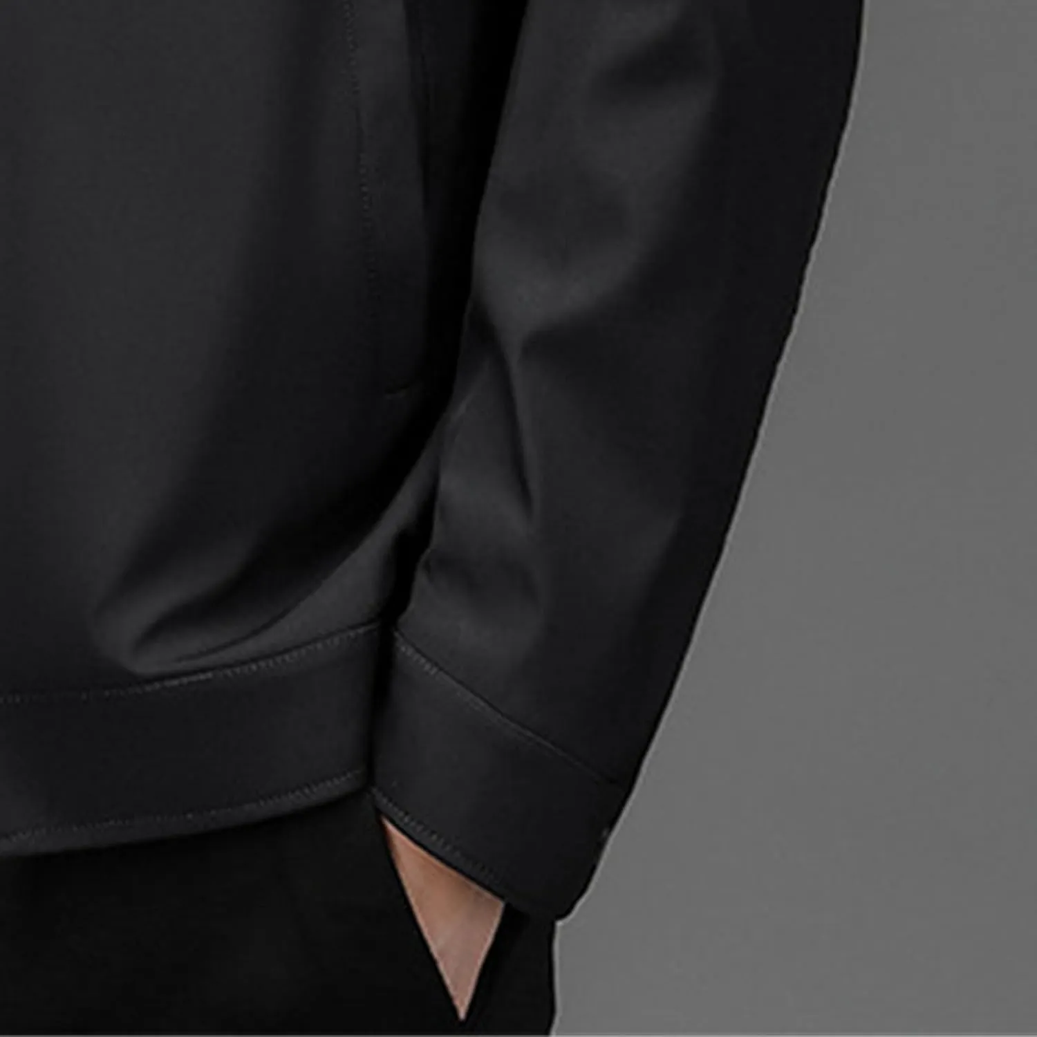 JEsilunmaMY Men's Business Casual Bomber Jacket Zip Up Lapel Lightweight Windbreaker Warm Winter Working Padded Coats