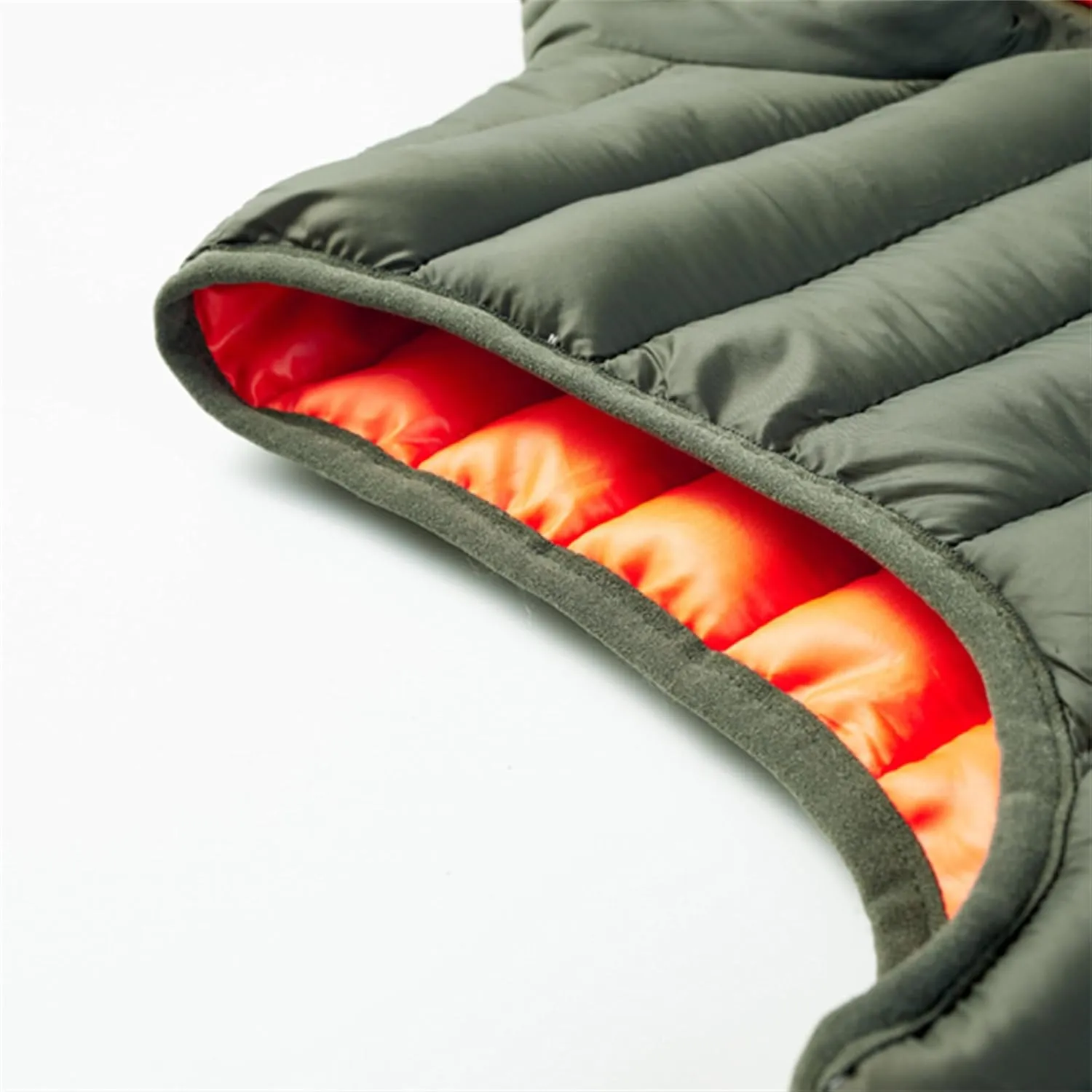 JEsilunmaMY Men's Casual Padded Vest Coats Sleeveless Stand Collar Zip Cotton Vest Jacket Lightweight Packable Puffer Vest