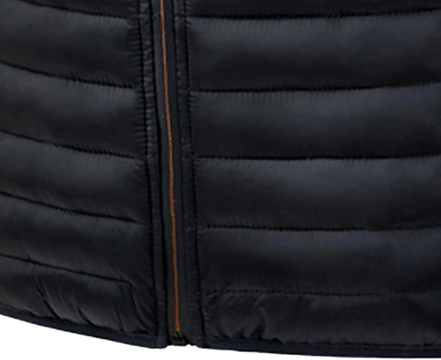 JEsilunmaMY Men's Casual Padded Vest Coats Sleeveless Stand Collar Zip Cotton Vest Jacket Lightweight Packable Puffer Vest