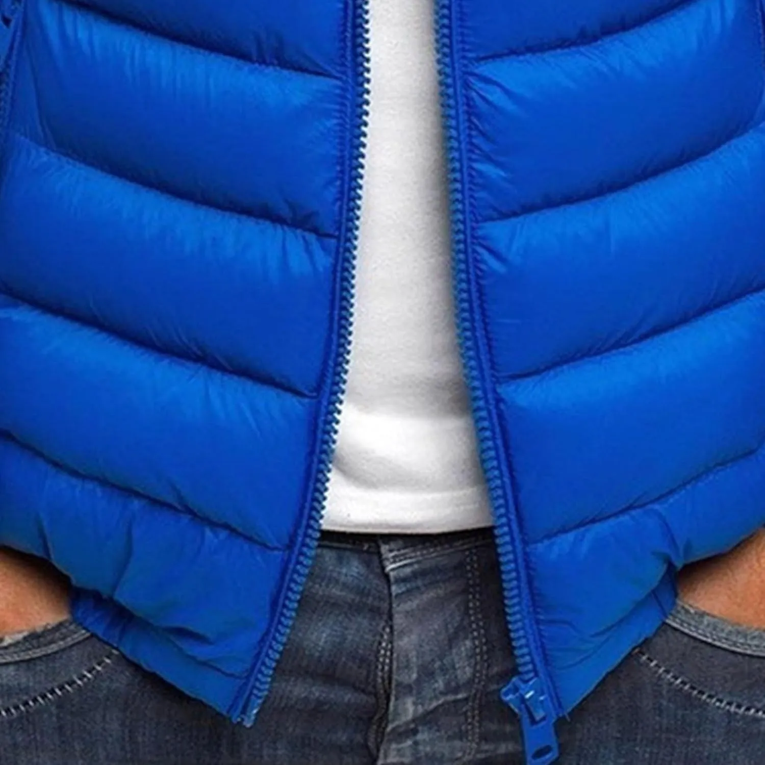 JEsilunmaMY Men's Diamond Stand Collar Puffer Jacket Winter Coat Quilted Padded Down Jacket Insulated Puffy Varsity Coat